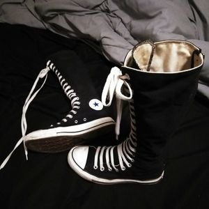 Converse all-star knee high shoes